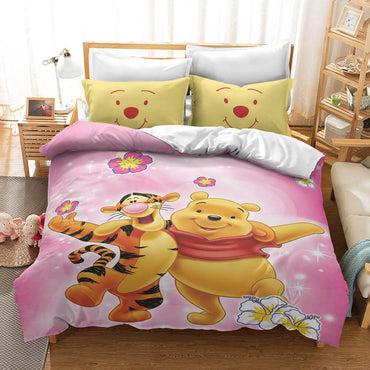 Winnie the pooh Pattern Bedding Set Quilt Cover Without Filler (Online Order Only)