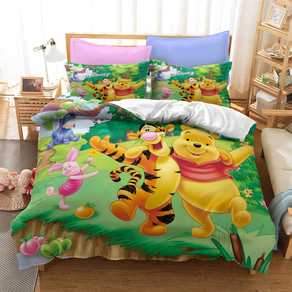 Winnie the pooh Pattern Bedding Set Quilt Cover Without Filler (Online Order Only)