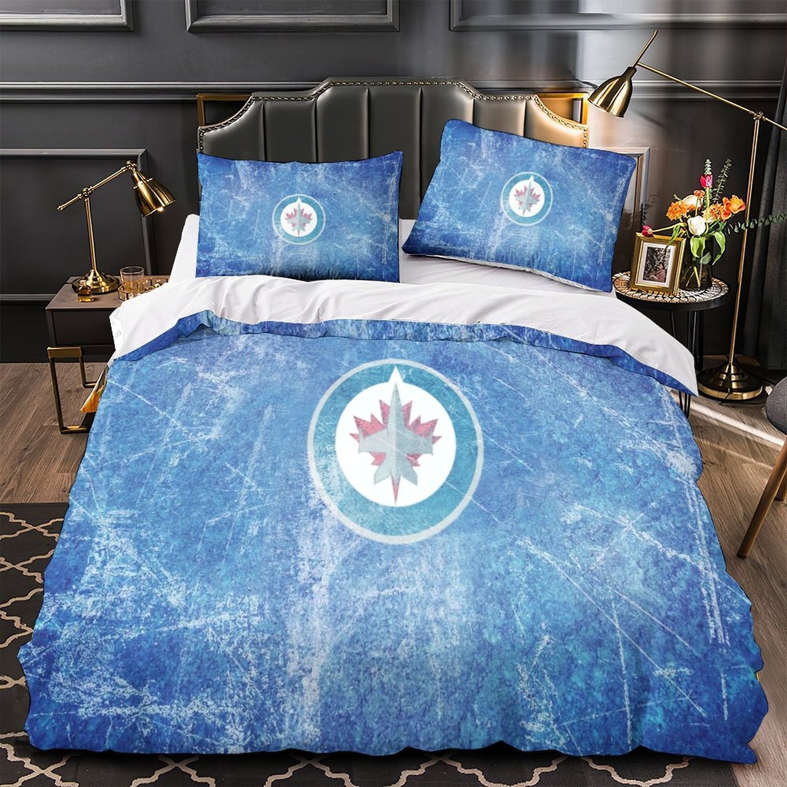 Winnipeg Jets Bedding Set Quilt Duvet Cover Without Filler (Online Order Only)