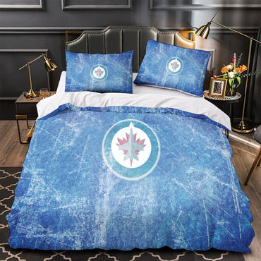 Winnipeg Jets Bedding Set Quilt Duvet Cover Without Filler (Online Order Only)