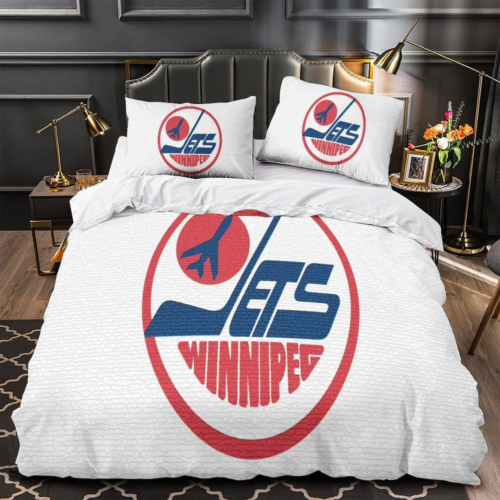 Winnipeg Jets Bedding Set Quilt Duvet Cover Without Filler (Online Order Only)