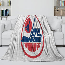 Winnipeg Jets Blanket Flannel Throw Kids Room Decoration (Online Order Only)