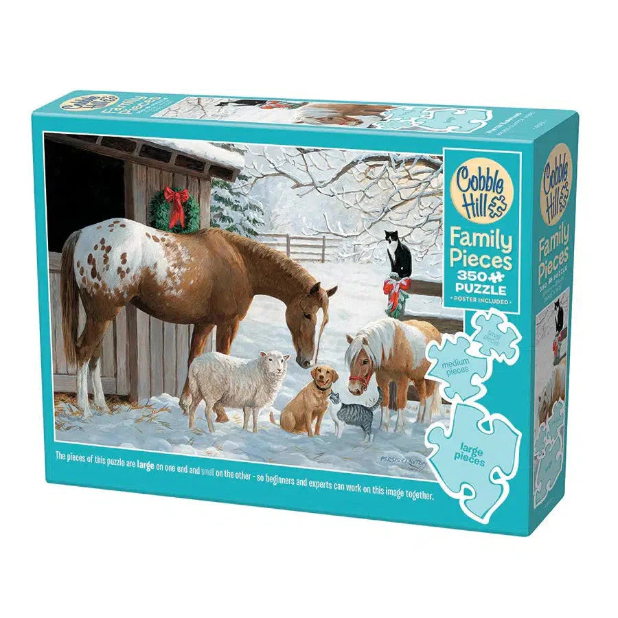 Winter Barnyard 350 Piece Family Jigsaw Puzzle Cobble Hill (ONLINE ORDER ONLY)