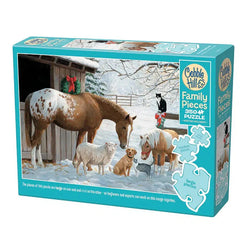 Winter Barnyard 350 Piece Family Jigsaw Puzzle Cobble Hill (ONLINE ORDER ONLY)