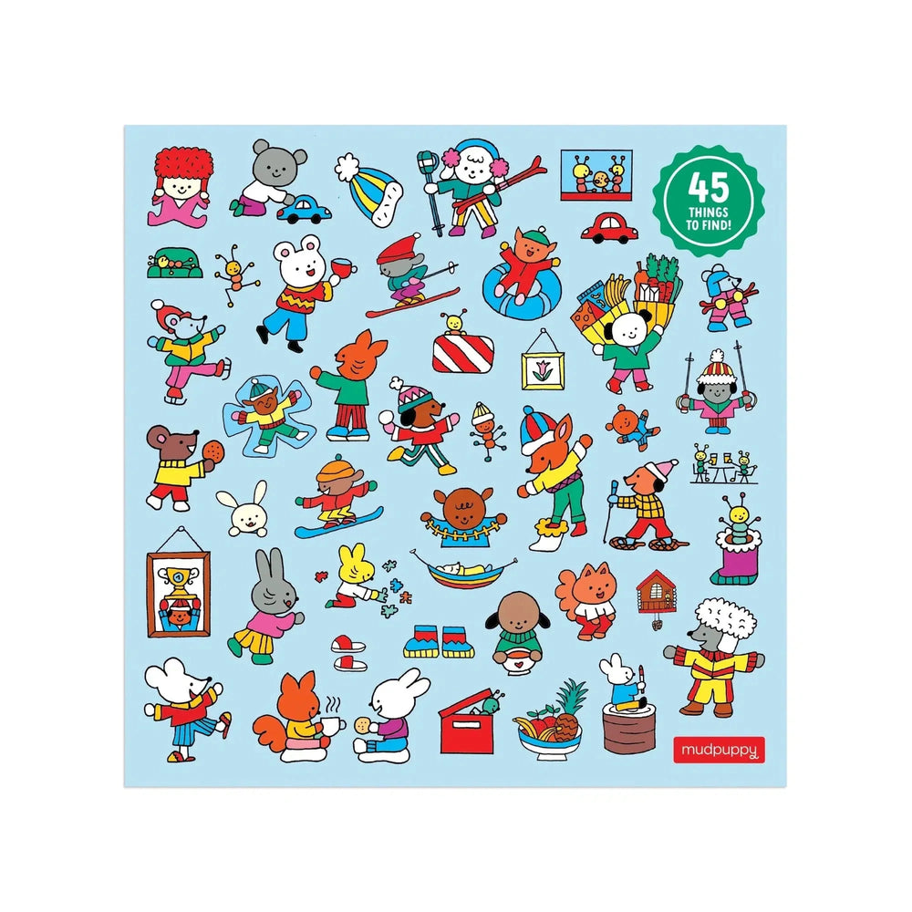 Winter Chalet Search & Find 500 Piece Jigsaw Puzzle Mudpuppy (ONLINE ORDER ONLY)