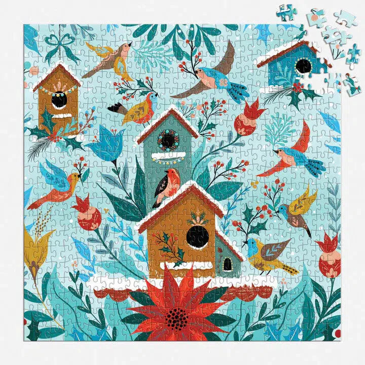 Winter Perch 500 Piece Jigsaw Puzzle Galison (ONLINE ORDER ONLY)