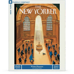 Winter Pleasures The New Yorker 500 Piece Jigsaw Puzzle NYPC