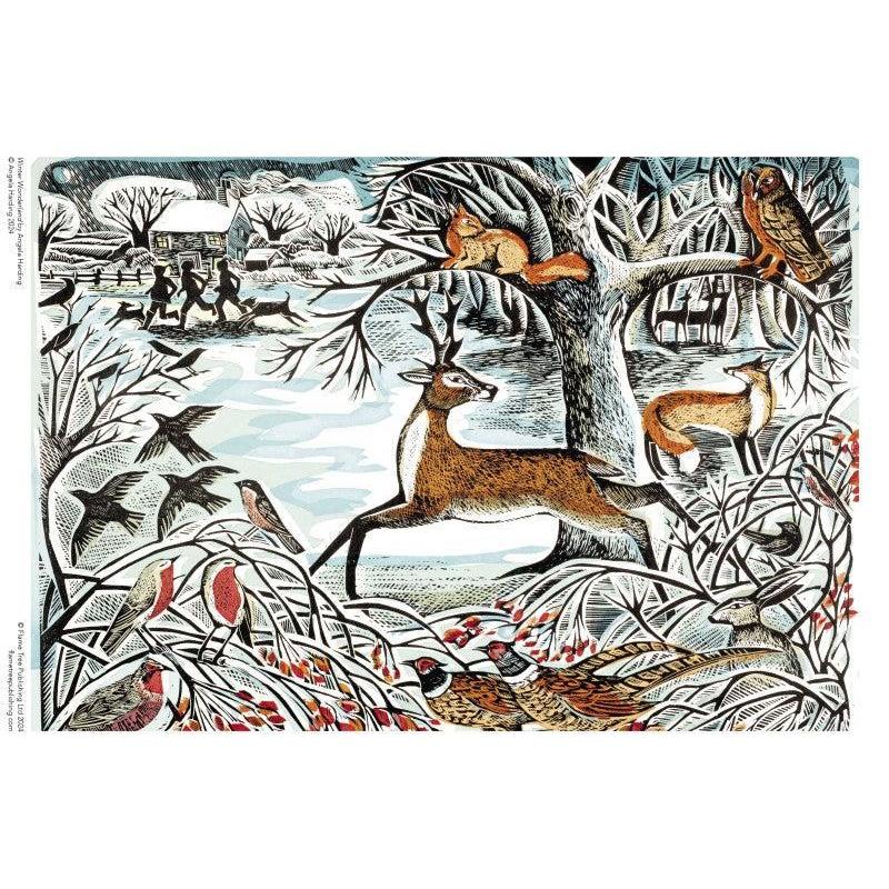 Winter Wonderland by Angela Harding 1000 Piece Jigsaw Puzzle Flame Tree