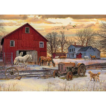 Winter on the Farm 1000 Piece Jigsaw Puzzle Cobble Hill (ONLINE ORDER ONLY)