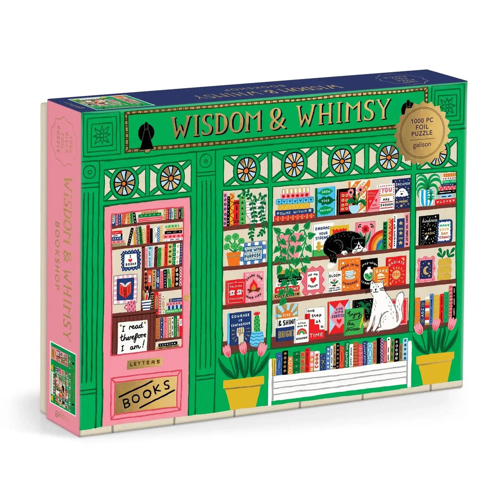 Wisdom & Whimsy Bookshop 1000 Piece Jigsaw Puzzle Galison