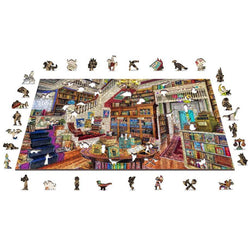 Wish Upon a Bookshop 1010 Piece Wood Jigsaw Puzzle Wooden City (ONLINE ORDER ONLY)