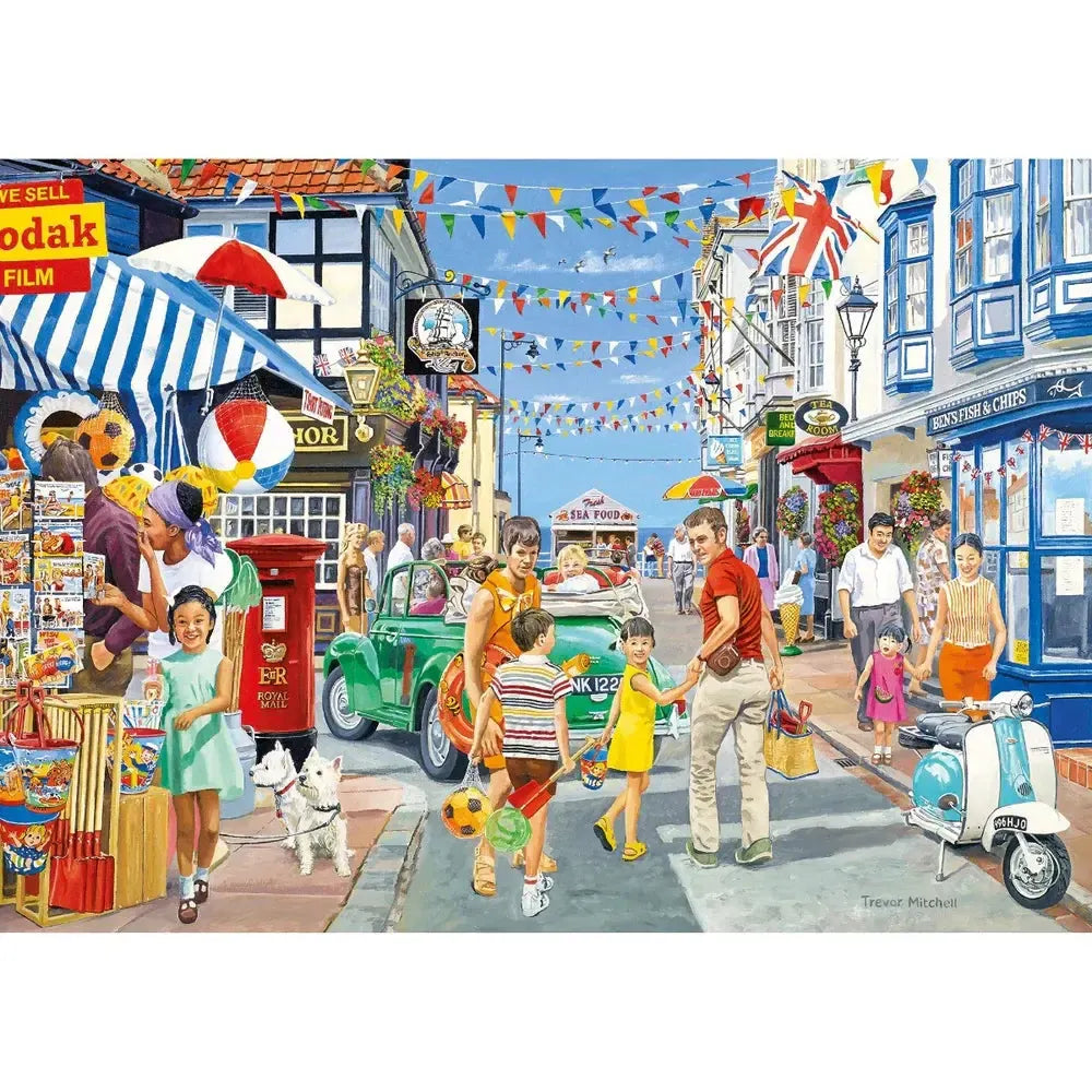 Wish You Were Here Set of 4 500 Piece Jigsaw Puzzles Gibsons (ONLINE ORDER ONLY)