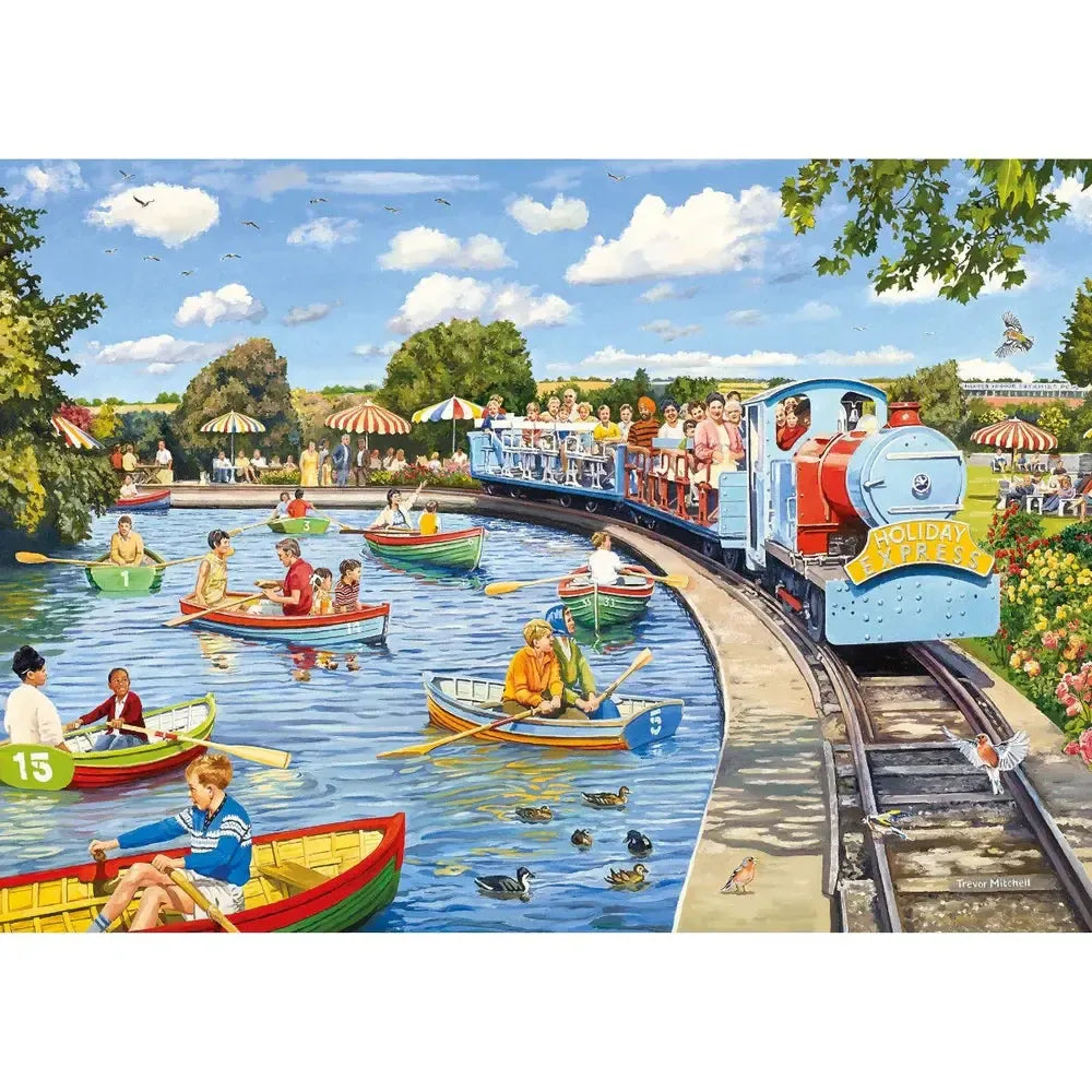 Wish You Were Here Set of 4 500 Piece Jigsaw Puzzles Gibsons (ONLINE ORDER ONLY)
