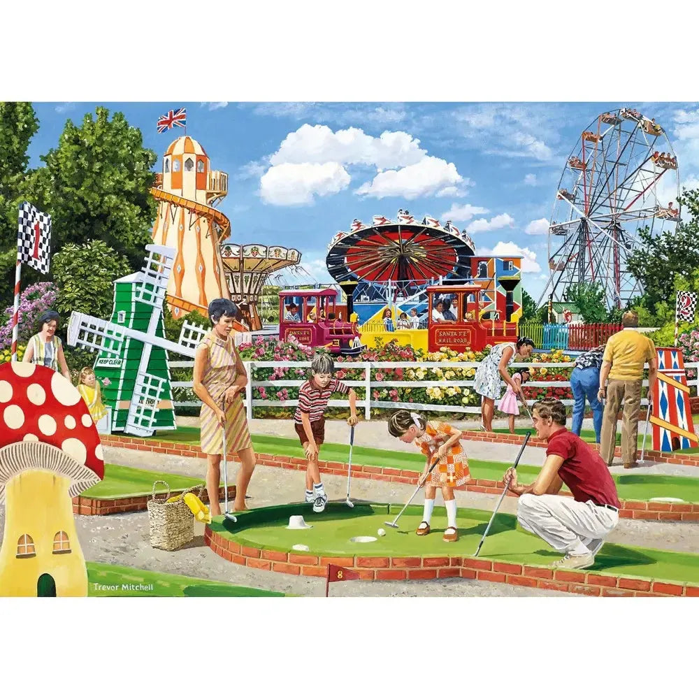 Wish You Were Here Set of 4 500 Piece Jigsaw Puzzles Gibsons (ONLINE ORDER ONLY)