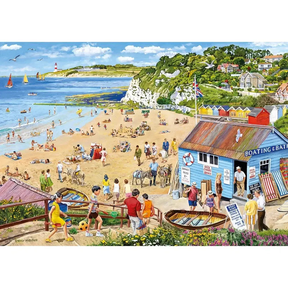 Wish You Were Here Set of 4 500 Piece Jigsaw Puzzles Gibsons (ONLINE ORDER ONLY)