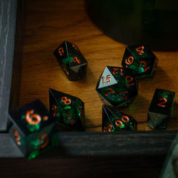 Witchwood Heart Liquid Core DND Dice Set (ONLINE ORDER ONLY)