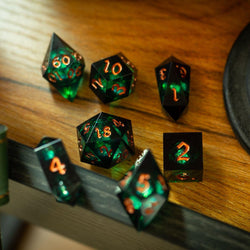 Witchwood Heart Liquid Core DND Dice Set (ONLINE ORDER ONLY)