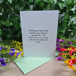 With Sympathy Card (ONLINE ORDER ONLY)
