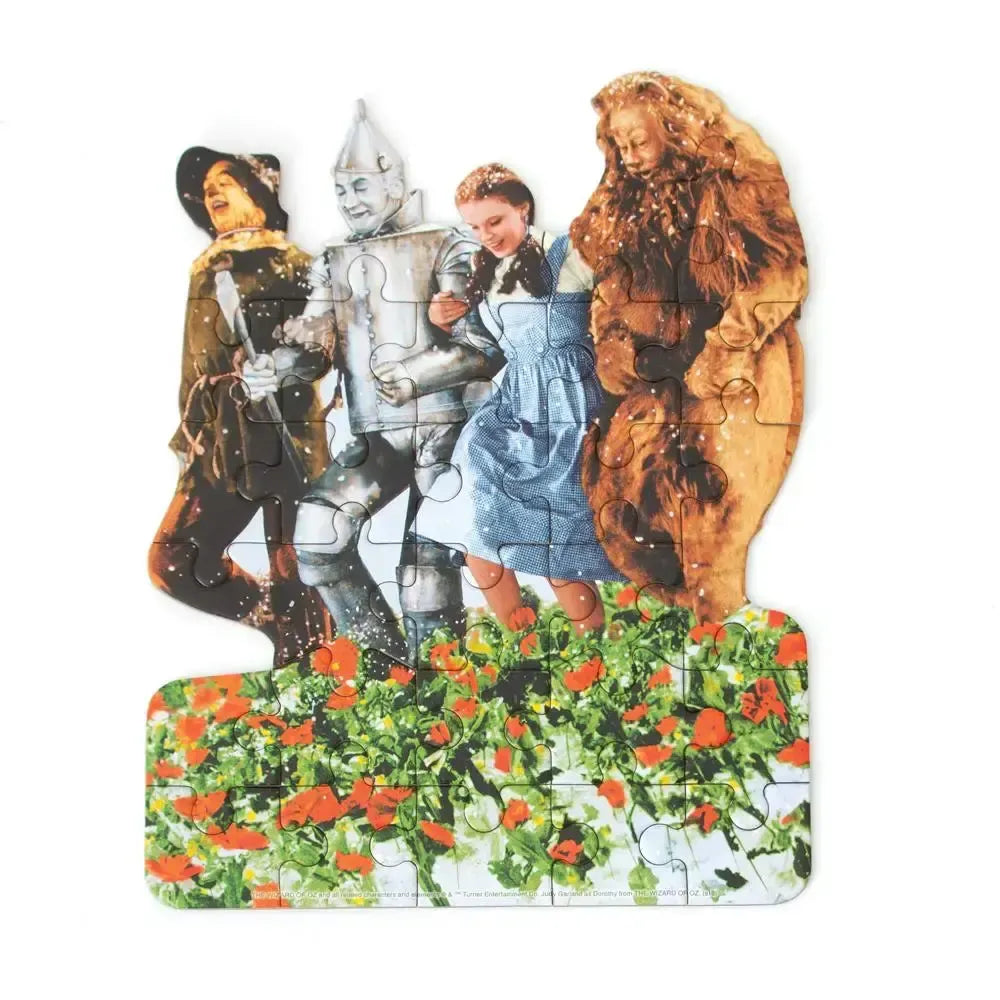 Wizard of Oz Poppy Field 26 Piece Mini Shaped Jigsaw Puzzle Paper House