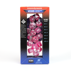 D&D Adventure Dice Set - Wizard Edition | Fuchsia 16pc Collection (ONLINE ORDER ONLY)