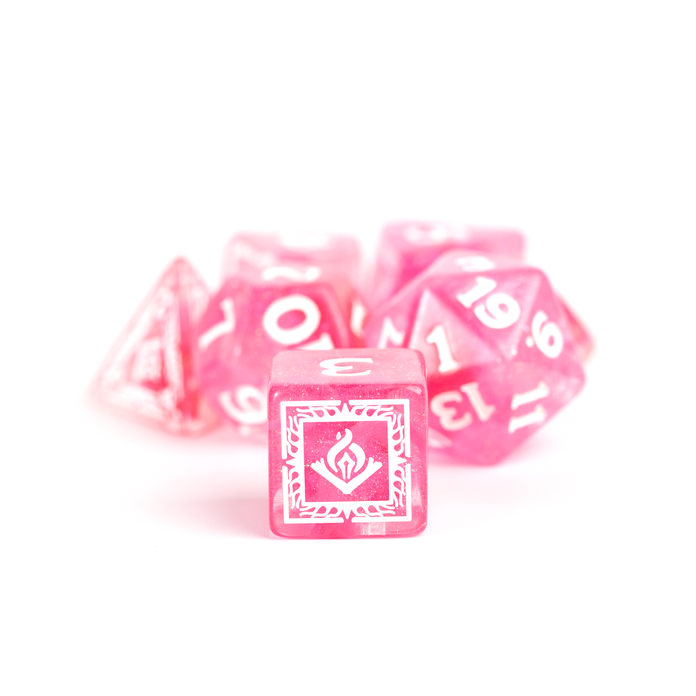 D&D Adventure Dice Set - Wizard Edition | Fuchsia 16pc Collection (ONLINE ORDER ONLY)