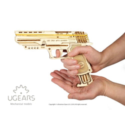 Wolf-01 Handgun 3D Wood Model Kit UGEARS (ONLINE ORDER ONLY)