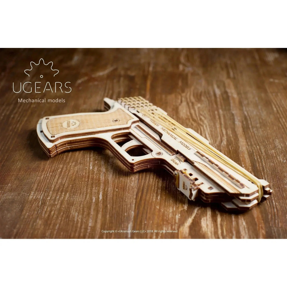 Wolf-01 Handgun 3D Wood Model Kit UGEARS (ONLINE ORDER ONLY)