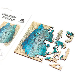 Wolf 40 Piece Mini Wooden Jigsaw Puzzle Geek Toys (ONLINE ORDER ONLY)