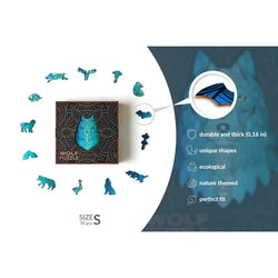 Wolf 70 Piece Wooden Jigsaw Puzzle Geek Toys (ONLINE ORDER ONLY)