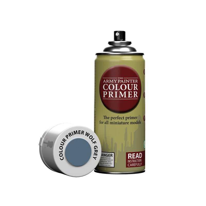 Army Painter Colour Primer: Wolf Grey (ONLINE ORDER ONLY)