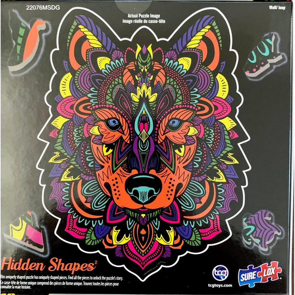 Wolf Hidden Shapes 300 Piece Jigsaw Puzzle Sure Lox (ONLINE ORDER ONLY)