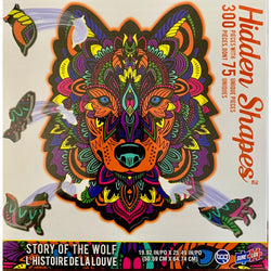 Wolf Hidden Shapes 300 Piece Jigsaw Puzzle Sure Lox (ONLINE ORDER ONLY)