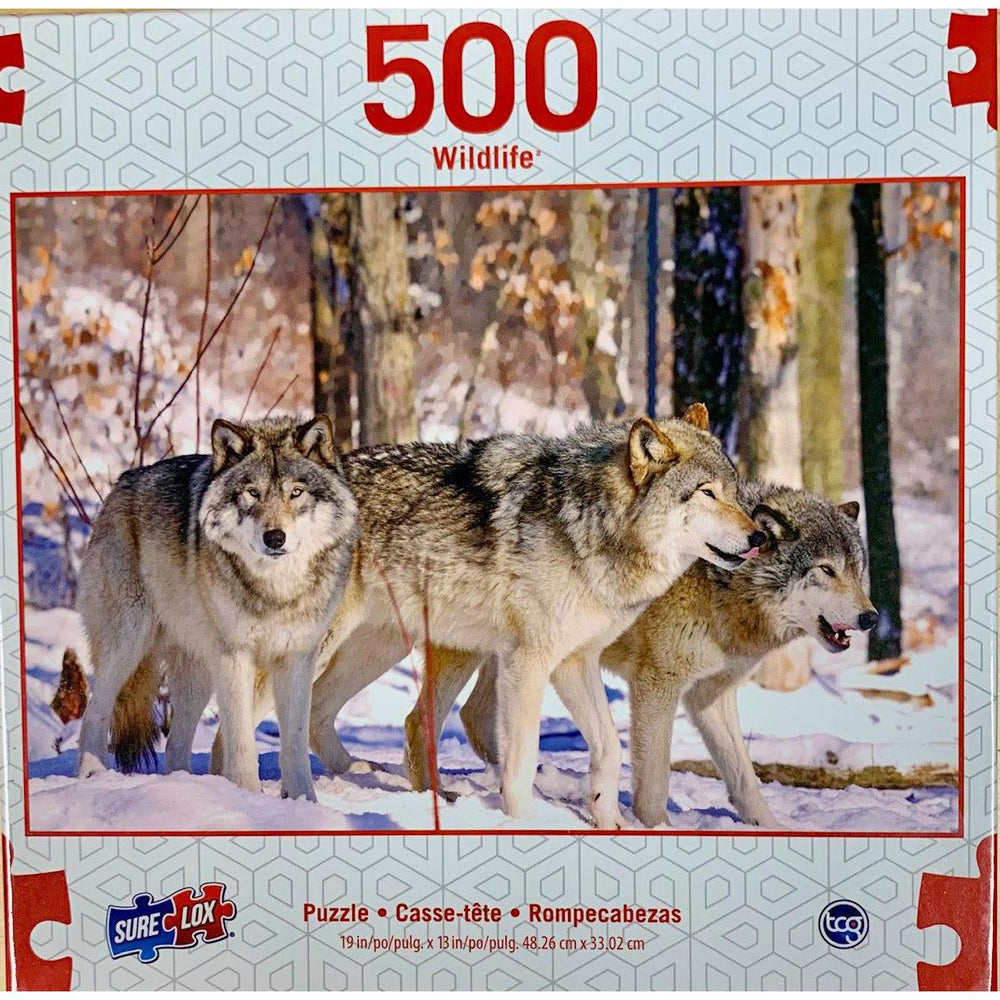 Wolves Wildlife 500 Piece Jigsaw Puzzle Sure Lox (ONLINE ORDER ONLY)