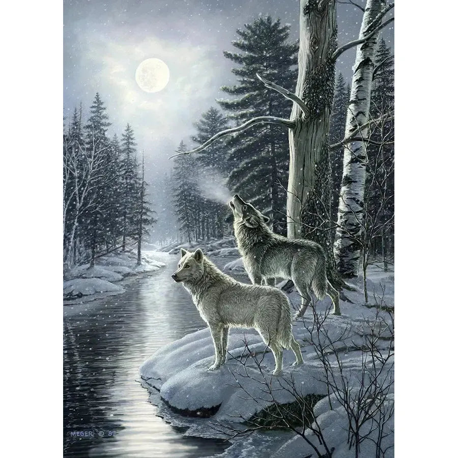 Wolves by Moonlight 1000 Piece Jigsaw Puzzle Cobble Hill (ONLINE ORDER ONLY)