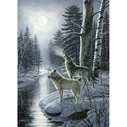 Wolves by Moonlight 1000 Piece Jigsaw Puzzle Cobble Hill (ONLINE ORDER ONLY)