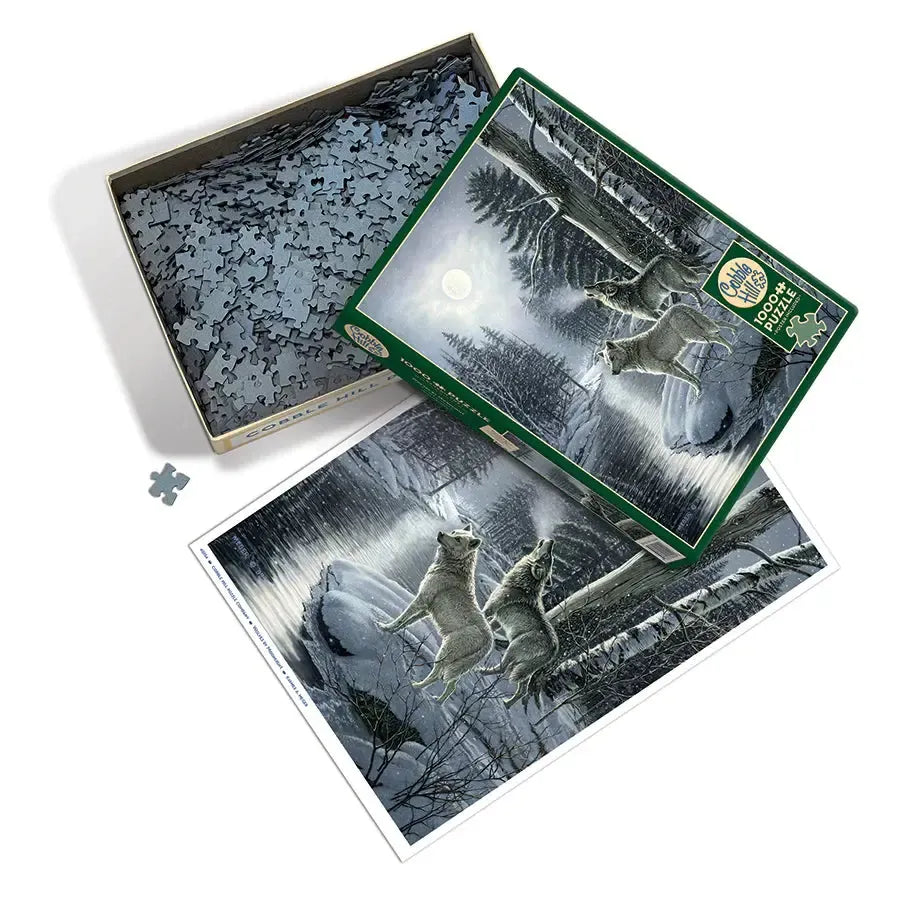 Wolves by Moonlight 1000 Piece Jigsaw Puzzle Cobble Hill (ONLINE ORDER ONLY)