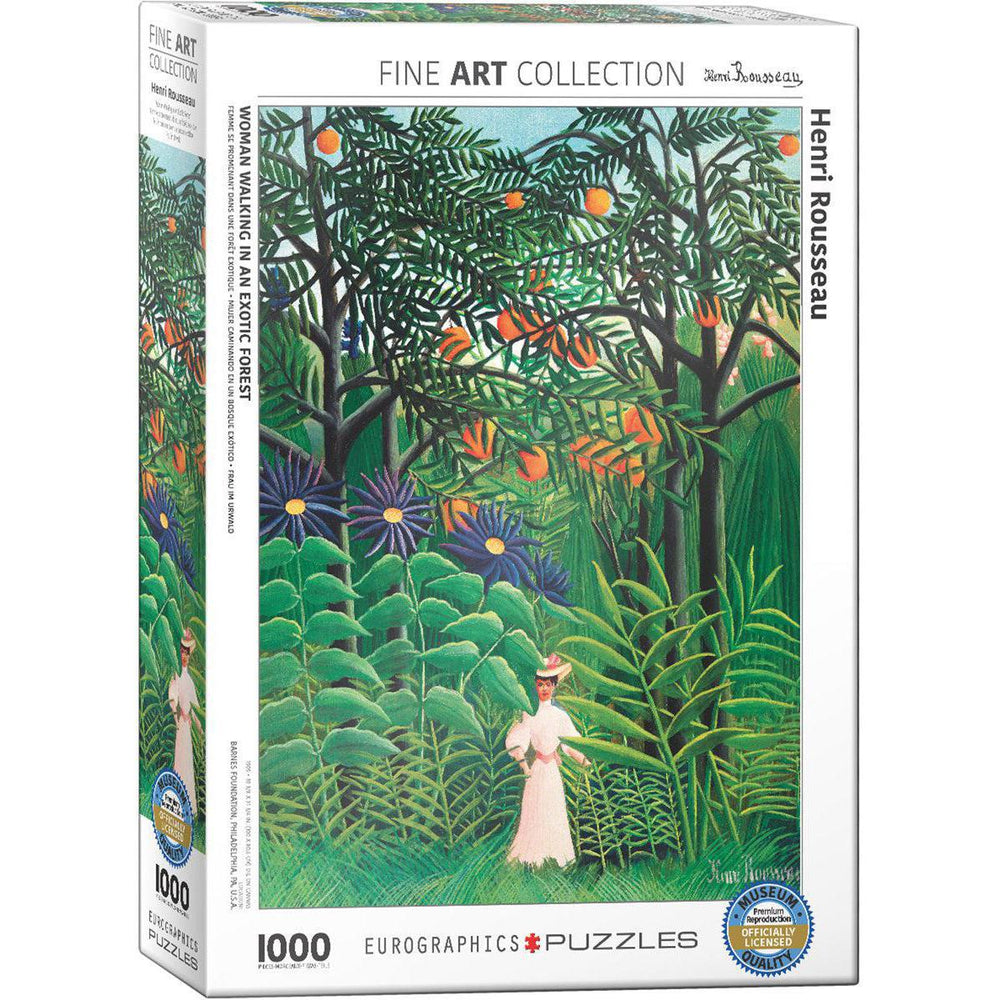 Woman Walking in an Exotic Forest 1000 Piece Jigsaw Puzzle Eurographics (ONLINE ORDER ONLY)