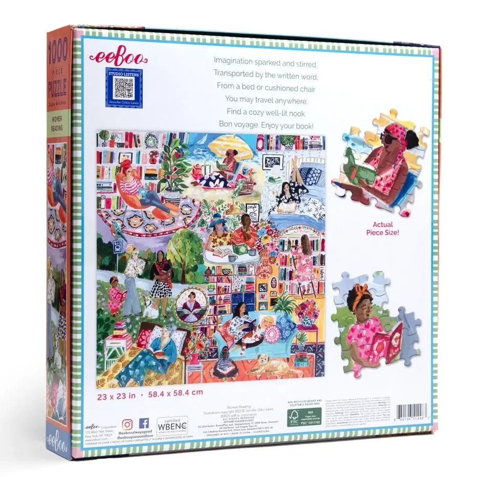 Women Reading 1000 Piece Jigsaw Puzzle eeBoo