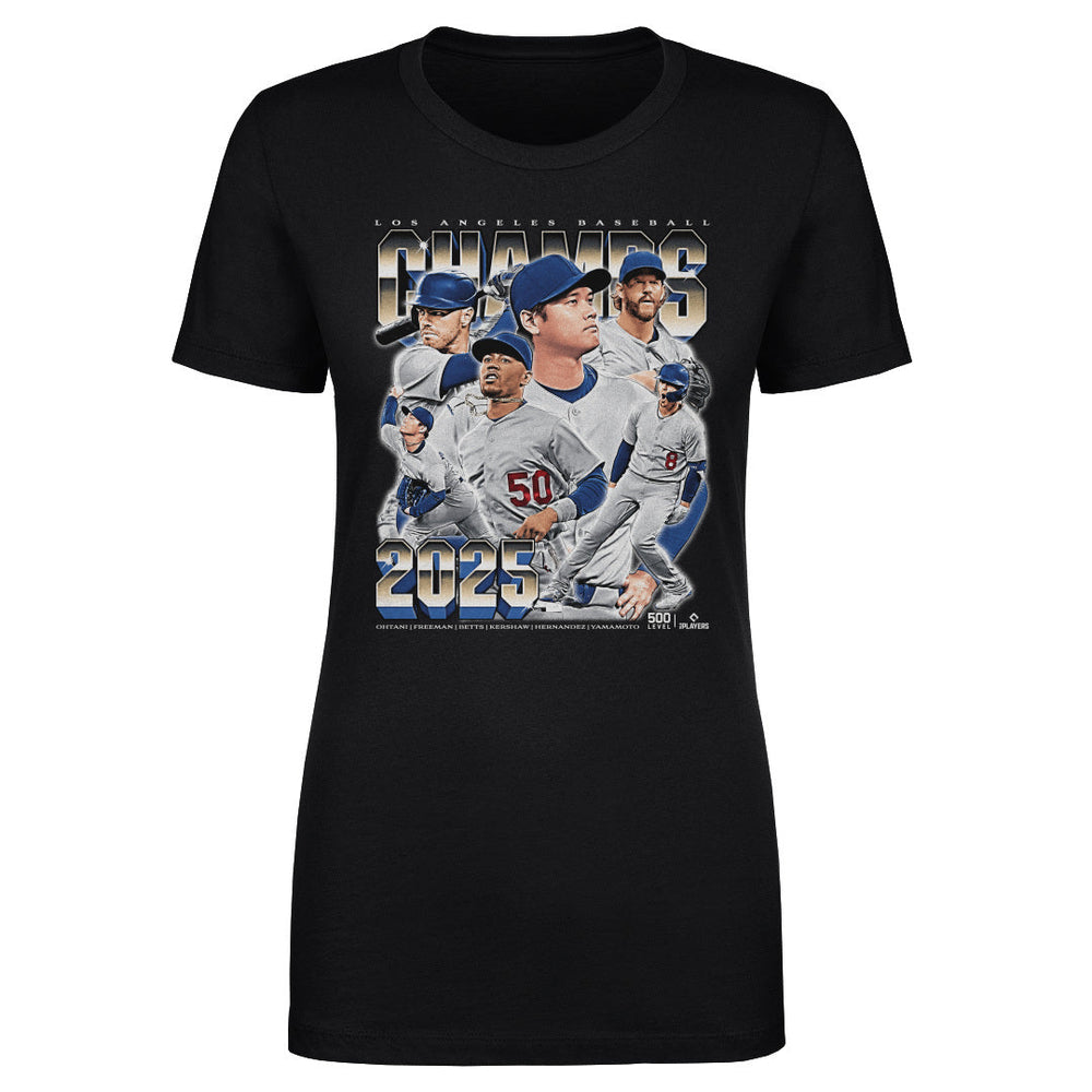 Los Angeles D Baseball 2025 Champs Vintage WHT (ONLINE ORDER ONLY)