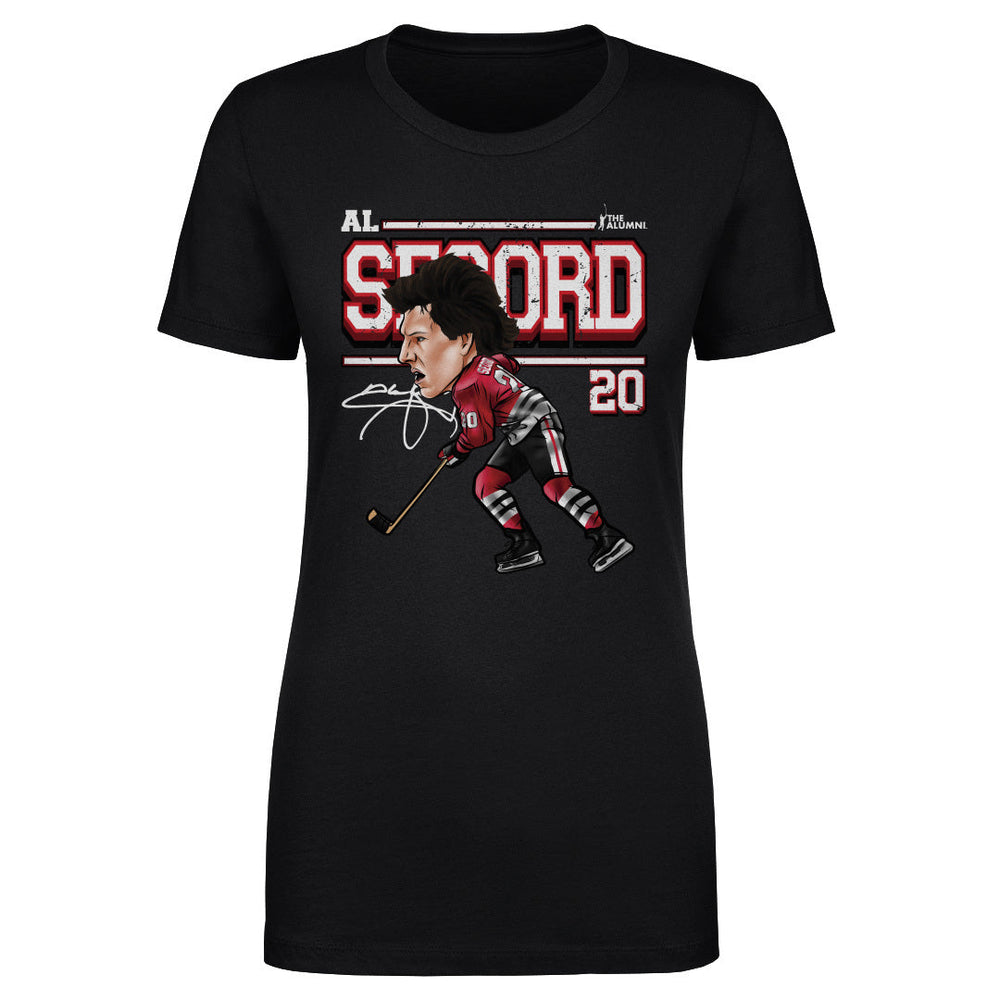 Al Secord Chicago Cartoon WHT (ONLINE ORDER ONLY)