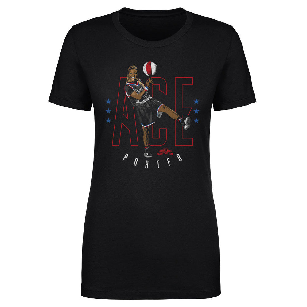 Ace Porter Harlem Globetrotters Outline WHT (ONLINE ONLY)