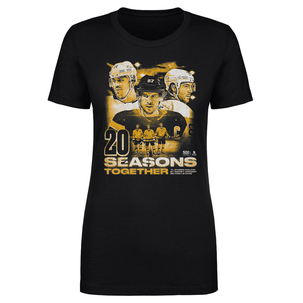 Sidney Crosby Kris Letang & Evgeni Malkin Pittsburgh 20 Seasons WHT (ONLINE ORDER ONLY)