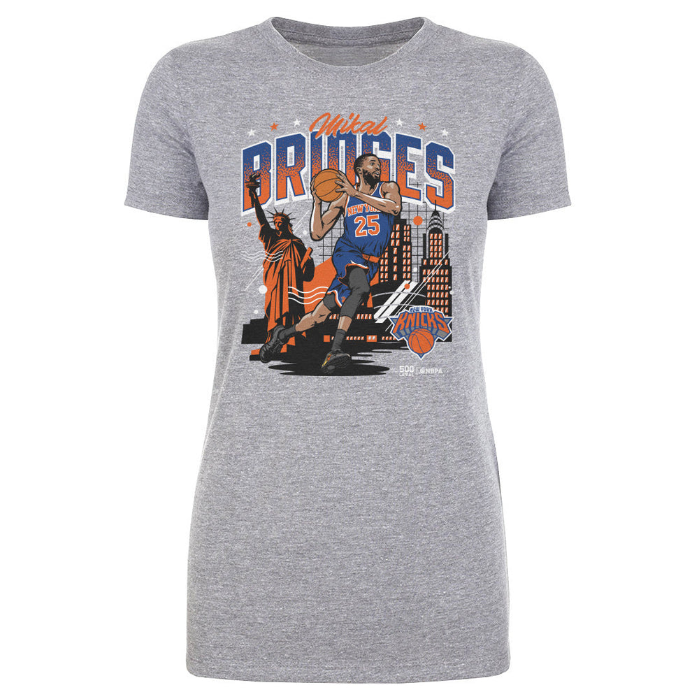 Mikal Bridges New York Knicks Skyline WHT (ONLINE ORDER ONLY)