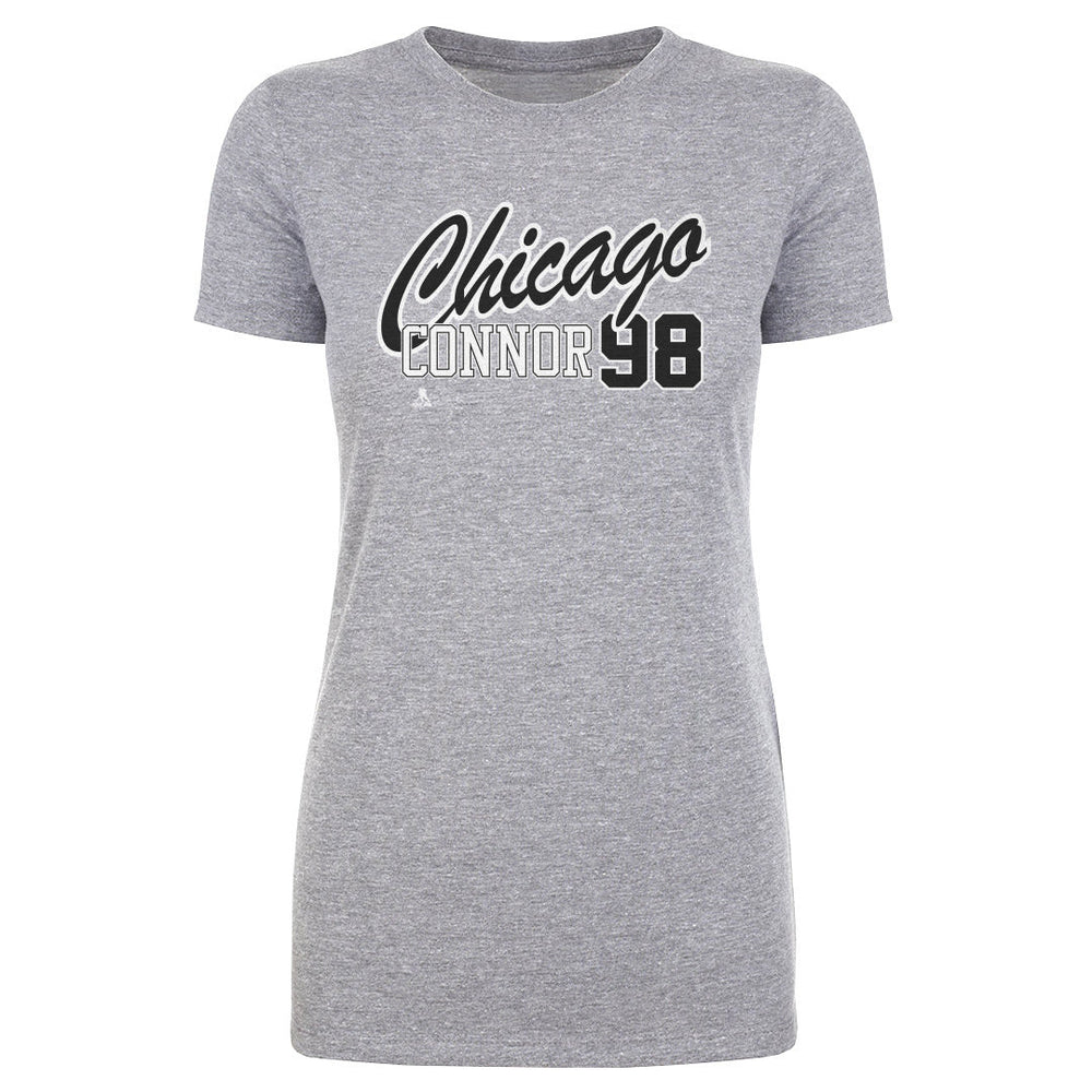 Connor Bedard Chicago Script 98 WHT (ONLINE ORDER ONLY)