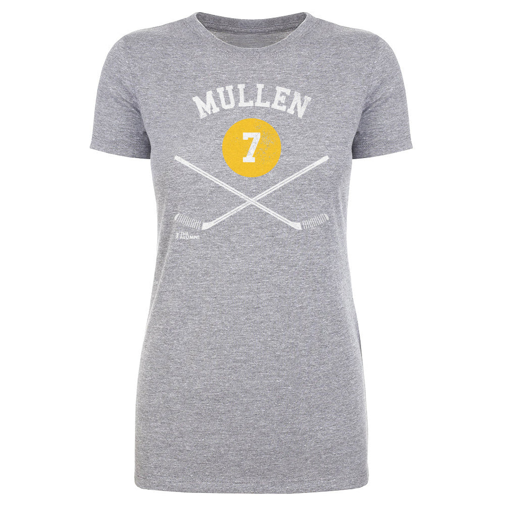 Joe Mullen Pittsburgh 7 Sticks WHT