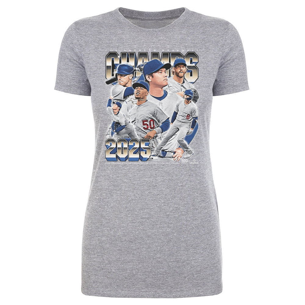 Los Angeles D Baseball 2025 Champs Vintage WHT (ONLINE ORDER ONLY)