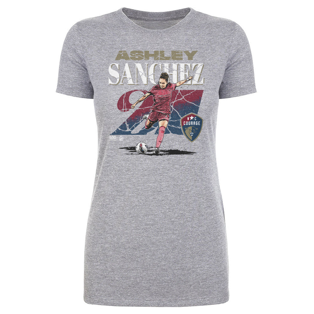 Ashley Sanchez North Carolina Courage Cracked Number WHT (ONLINE ORDER ONLY)
