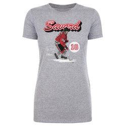 Denis Savard Chicago Retro Script WHT (ONLINE ORDER ONLY)