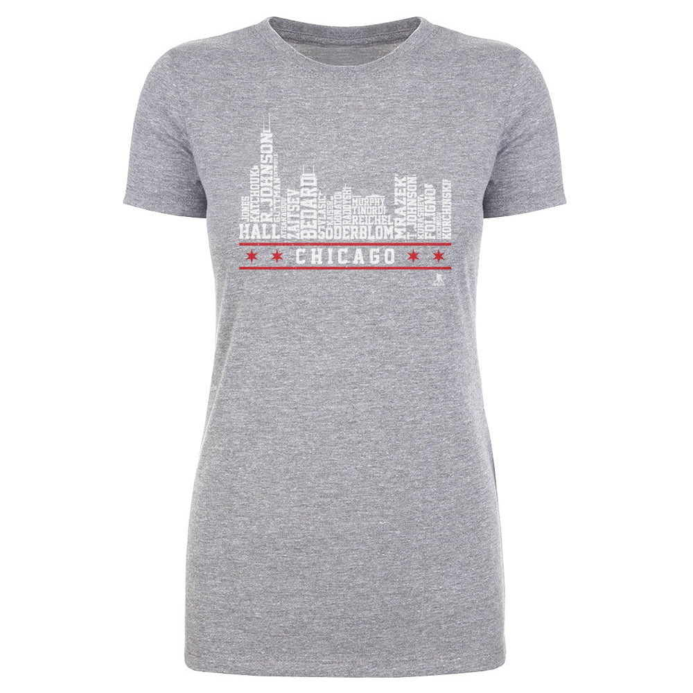 Chicago Hockey Roster Skyline 23 WHT (ONLINE ORDER ONLY)