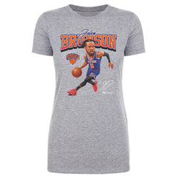 Jalen Brunson New York Knicks Caricature WHT